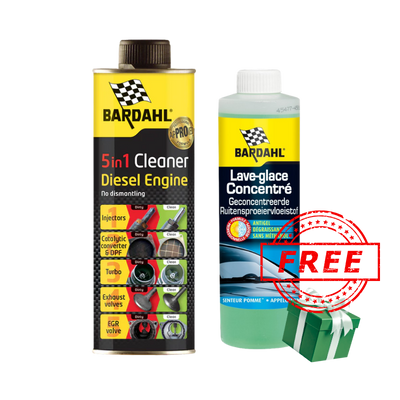 DECRASSANT 5 EN 1 DIESEL 500ml + LAVE-GLACE CONCENTRE OFFERT